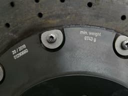 PORSCHE Porsche Cayman 718 GT4 Brake Disc Front 9P1615302H BRAKE DISC FRONT PCCB — thumbnail 2