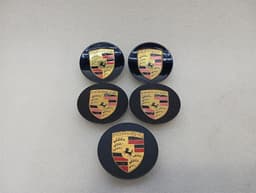 PORSCHE Porsche Boxster Spyder 718 7l5601149 Black Wheel Cap Hub Cap — thumbnail 1