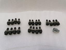 PORSCHE PORSCHE CAYMAN 718 WHT006980C SET OF WHEEL BOLTS lockable WHT006978 WHEEL SCREWS — thumbnail 1