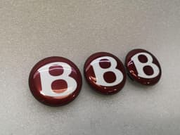 BENTLEY Bentley Continental GT V8S Wheel Logo Cap 4W0601170 Wheel Cover Red Label — thumbnail 3