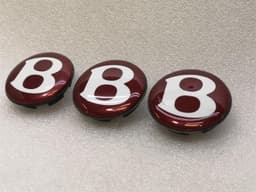 BENTLEY Bentley Continental GT V8S Wheel Logo Cap 4W0601170 Wheel Cover Red Label — thumbnail 2