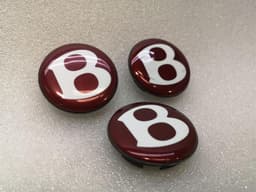 BENTLEY Bentley Continental GT V8S Wheel Logo Cap 4W0601170 Wheel Cover Red Label — thumbnail 5