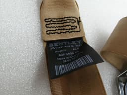 BENTLEY BENTLEY CONTINENTAL GT V8S rear seat belt 3W0857805B seat belt rear belt — thumbnail 6