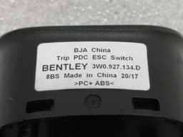 BENTLEY BENTLEY CONTINENTAL GT V8S Switch 3W0927134D Switch PDC TRIP — thumbnail 4
