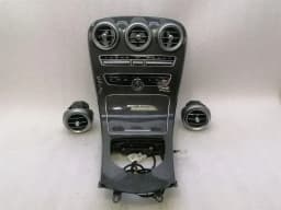 MERCEDES-BENZ MERCEDES C63 AMG W205 CARBON CONSOLE TRIM A2056803801 IWC CLOCK BAR COVER — thumbnail 1