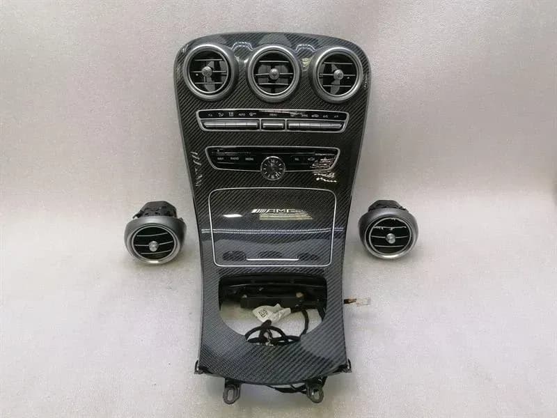 MERCEDES-BENZ MERCEDES C63 AMG W205 CARBON CONSOLE TRIM A2056803801 IWC CLOCK BAR COVER