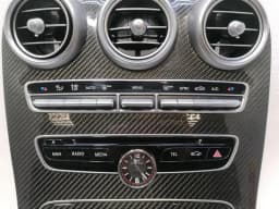 MERCEDES-BENZ MERCEDES C63 AMG W205 CARBON CONSOLE TRIM A2056803801 IWC CLOCK BAR COVER — thumbnail 5