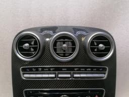 MERCEDES-BENZ MERCEDES C63 AMG W205 CARBON CONSOLE TRIM A2056803801 IWC CLOCK BAR COVER — thumbnail 4