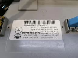 MERCEDES-BENZ Mercedes C Class W205 BCM module A2059006822 comfort control unit — thumbnail 2