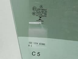 MERCEDES-BENZ Mercedes W205 right front door glass A2057250810 door window front right coupe — thumbnail 3