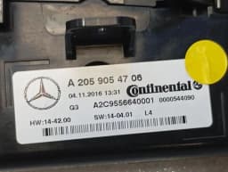 MERCEDES-BENZ Mercedes C Class W205 Auto Climate Control A2059054706 Climate Control Panel A/C — thumbnail 5