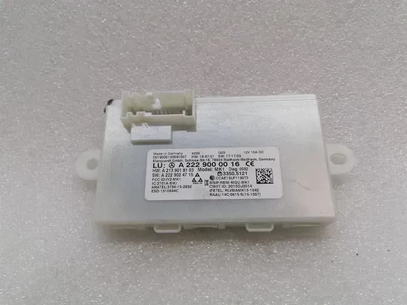 Mercedes GT 4-DOOR X290 Electronic Module A2229000016 Control Unit KEYLESS