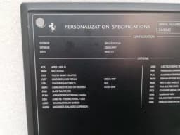 FERRARI FERRARI ROMA F169 PERSONALISATION PLATE PERSONALISATION PLATE — thumbnail 4