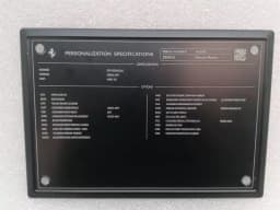 FERRARI FERRARI ROMA F169 PERSONALISATION PLATE PERSONALISATION PLATE — thumbnail 9
