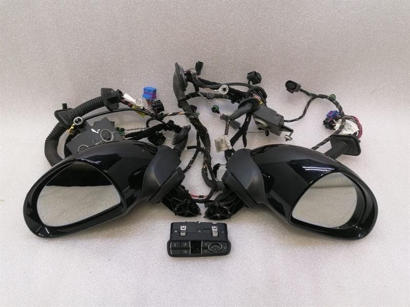 PORSCHE Porsche 911 991.1 Right Door Mirror Set POWER FOLDING DIM Right Handlebar RHD MK1