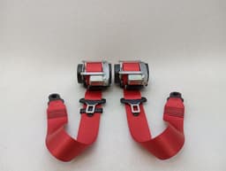 PORSCHE Porsche 911 991 Front Seat Belt Set 99180303305 Seat Belt Front Convertible Red — thumbnail 1