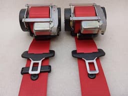 PORSCHE Porsche 911 991 Front Seat Belt Set 99180303305 Seat Belt Front Convertible Red — thumbnail 10