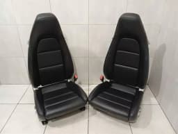 PORSCHE Porsche 911 991 seat 12 way seat 718 leather black — thumbnail 1