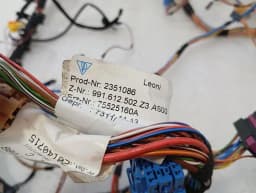 PORSCHE Porsche 911 991 Dashboard Wiring Loom 991612502 RIGHT HANDLE RHD — thumbnail 10