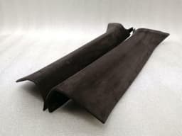 PORSCHE PORSCHE 911 991 ESPRESSO BROWN ALCANTARA 9P1867234C A-PILLAR PILLAR COVER SET GTS — thumbnail 7