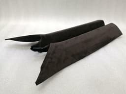 PORSCHE PORSCHE 911 991 ESPRESSO BROWN ALCANTARA 9P1867234C A-PILLAR PILLAR COVER SET GTS — thumbnail 1