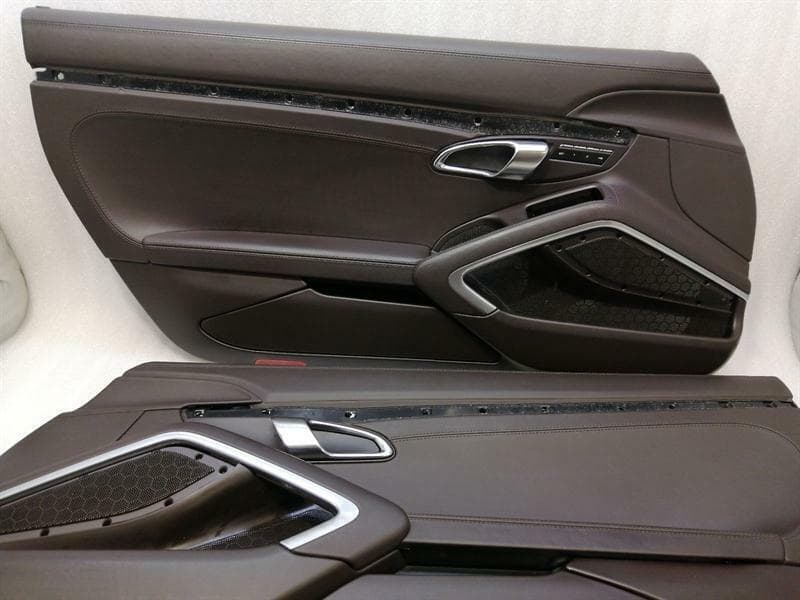 Porsche 911 991 Door Card Set 99155560204 Door Trim Set ESPRESSO EXCLUSIVE