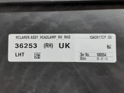MCLAREN McLaren 570S Spider Right Headlight 13A3917CP RIGHT HAND DRIVE RHD — thumbnail 6