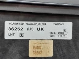 MCLAREN McLaren 570S Spider Left Head Light 13A3754CP RIGHT HAND DRIVE RHD — thumbnail 6