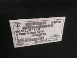 PORSCHE Porsche 911 991 Luggage Compartment Cover 99155105101 Boot Liner — thumbnail 5
