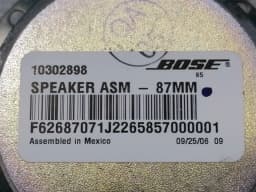 CHEVROLET Chevrolet Corvette C6 Speaker 10302898 Speakers 87mm BOSE — thumbnail 5