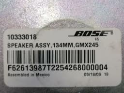CHEVROLET Chevrolet Corvette C6 Speaker 10333018 Speakers 134mm BOSE — thumbnail 4