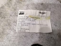 ASTON MARTIN ASTON MARTIN VANTAGE V12 Interior Carpet 6G33-13144-AEW RHD RIGHT HANDLEBAR — thumbnail 7
