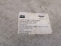 ASTON MARTIN ASTON MARTIN VANTAGE V12 FLOOR MAT RUGS SET BLACK RHD 6G33-13056-ADW — thumbnail 8