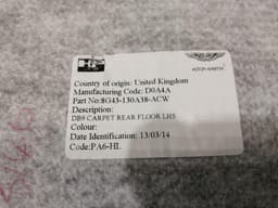 ASTON MARTIN ASTON MARTIN DB9 Volante Fottwell Floor Mat SET Cover 4G43-13056-AAW — thumbnail 6