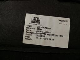 ASTON MARTIN Aston Martin Virage Luggage Compartment 4G43-45456-CC Boot Liner — thumbnail 5