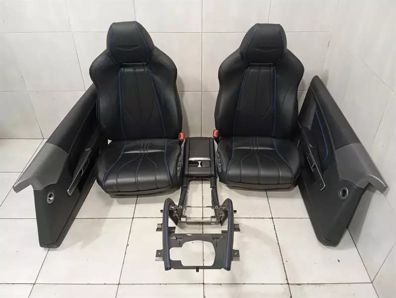ASTON MARTIN ASTON MARTIN CURVE MK2 2011-2012 SPORT SEATS HEATED BLUE BLACK LEATHER SEATS