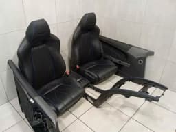 ASTON MARTIN ASTON MARTIN CURVE MK2 2011-2012 SPORT SEATS HEATED BLUE BLACK LEATHER SEATS — thumbnail 2