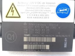 MERCEDES-BENZ Mercedes S-class W221 rear seat modules A2218709186 rear seat control unit — thumbnail 6