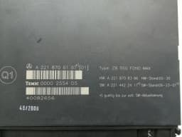 MERCEDES-BENZ Mercedes S-Class W221 A2218706187 rear seat control unit rear seat module — thumbnail 3