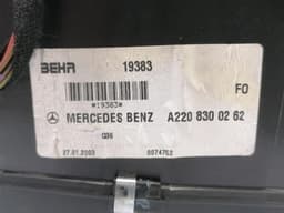 MERCEDES-BENZ Mercedes S W220 Rear Heater Blower A2208300262 Engine Heater Fan Rear — thumbnail 7