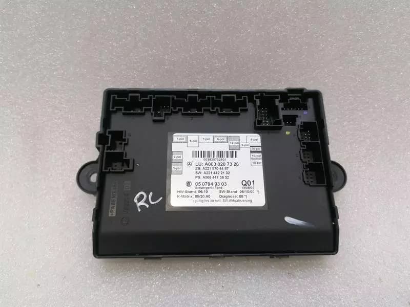 MERCEDES-BENZ Mercedes W221 rear left seat module A0038207326 rear Li seat control unit