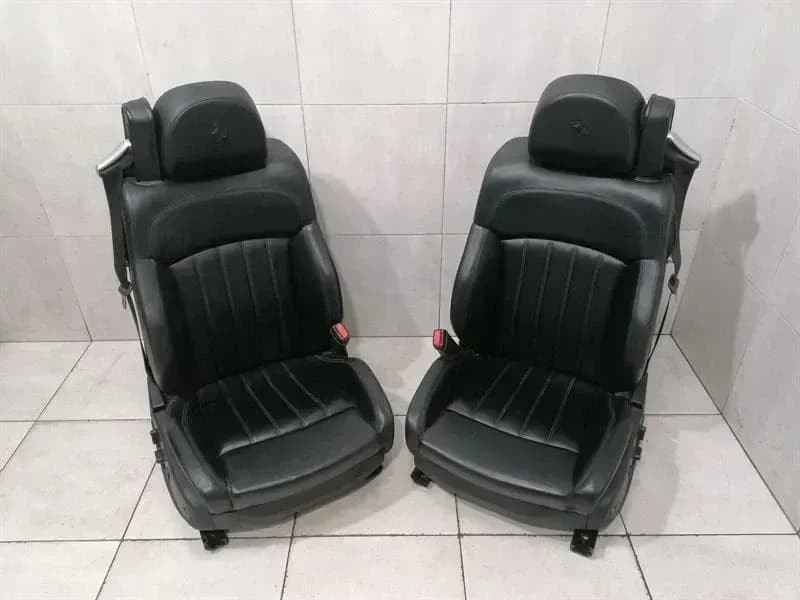 Ferrari 612 Scaglietti F137 seats black leather heated seats heated heated