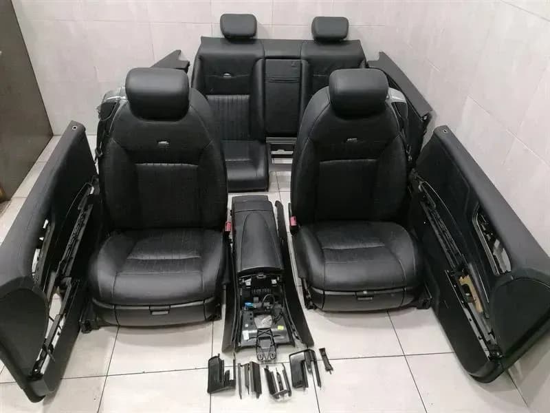 MERCEDES-BENZ MERCEDES CL W216 SPORT SEATS INTERIOR V12 SEAT CL600 DESIGNO LEATHER BLACK
