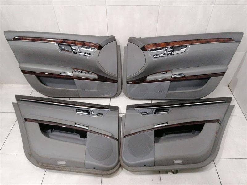 MERCEDES-BENZ Mercedes S600 V12 W221 Door Card A2217202479 Door Trim DESIGNO SET 7G44