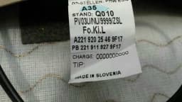 MERCEDES-BENZ Mercedes W221 Rear Right Seat Leather A2219202646 Rear Right Seat Leather — thumbnail 7