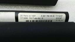 MERCEDES-BENZ MERCEDES S-CLASS W221 SUNROOF ROLLER BLIND PANORAMIC A2217800540 TRIM ALCANTARA — thumbnail 4