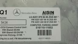 MERCEDES-BENZ Mercedes S Class W221 Rear Camera Module A2218708485 Control Unit Rear View Camera — thumbnail 3