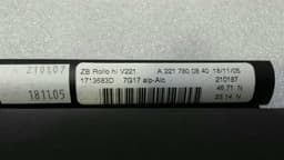 MERCEDES-BENZ Mercedes S-Class W221 Sunroof Roller Blind Set A2217800840 Sliding Sunroof Cladding — thumbnail 5