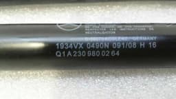 MERCEDES-BENZ Mercedes SL R230 Boot Lid Strut A2309800264 Gas Spring Tailgate Set Pair — thumbnail 2