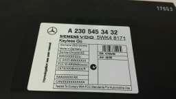 MERCEDES-BENZ Mercedes SL R230 Keyless Go Module A2305453432 Control Unit Kessy — thumbnail 5